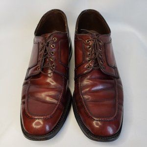 Johnston And Murphy Mens Shoes Size 9.5 D Dark Burgandy Sulvaprene Oxfords Lace
